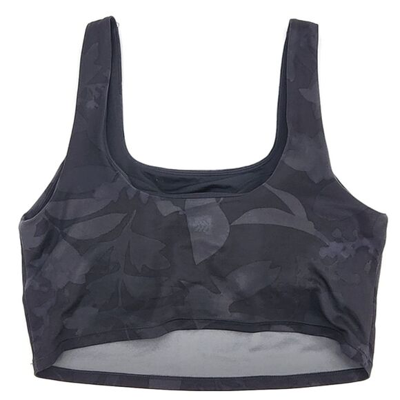 All in Motion Built-in Bra Support Cropped Tank Womens Extra Large XL Black Camo - Picture 3 of 8